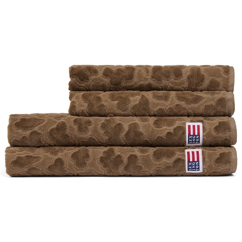 Velour Jacquard Leaves Håndkle 50x70 cm