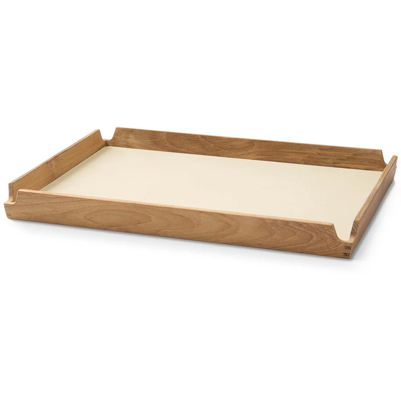 Airy Teak Tray Brett Medium, Vanilje