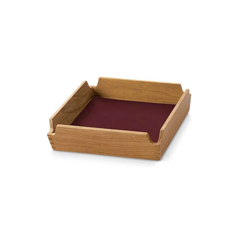 Airy Teak Brett Mini, Burgundy