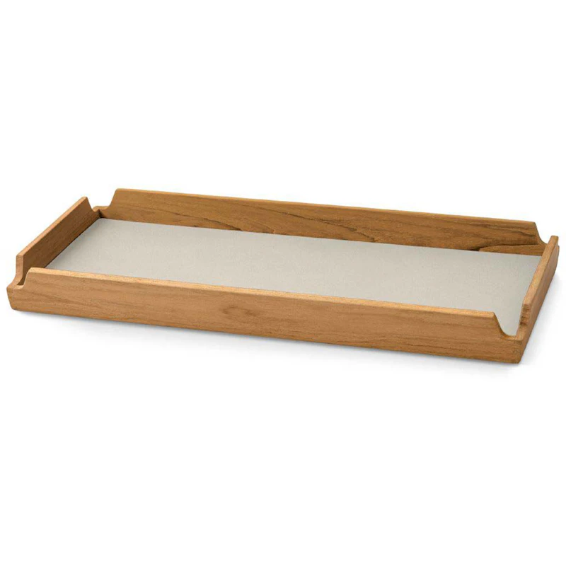 Airy Teak Brett Slim, Oyster White