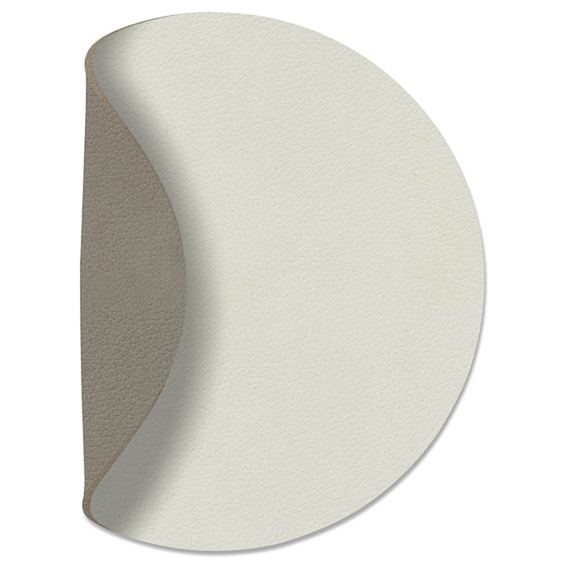 Circle Vendbart Glassunderlag 10 cm, Linen/Flint Grey