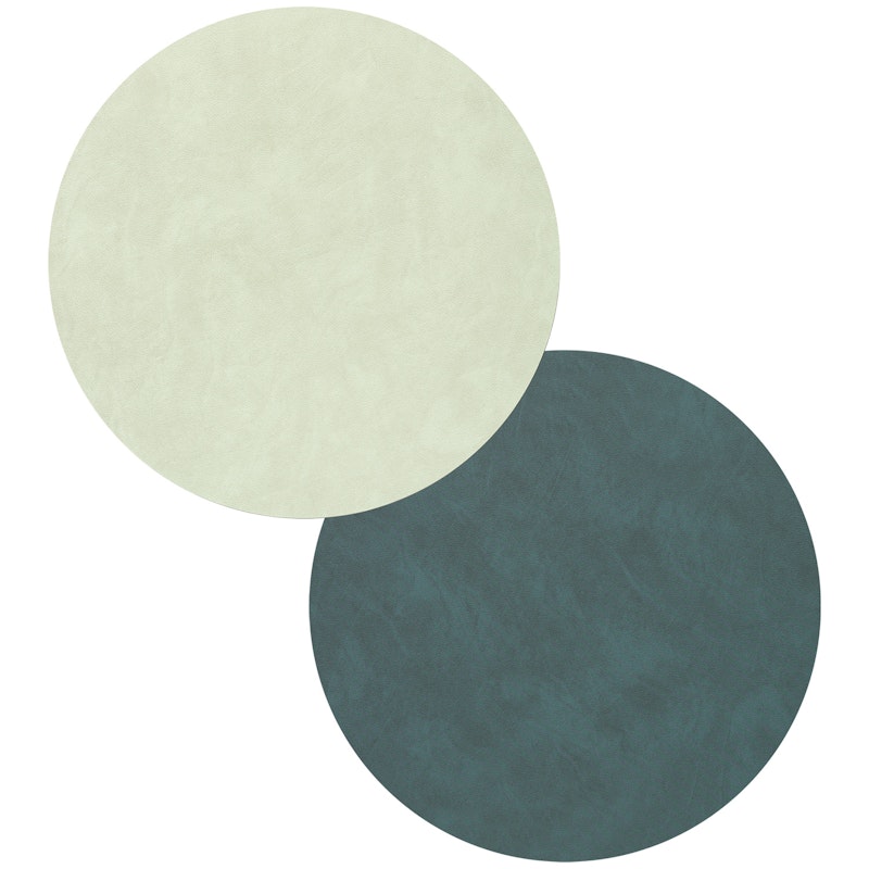 Circle XL Double Bordmatte 1-pk, Dark Green/olive Green