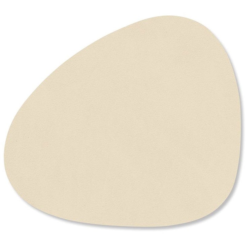 Curve Glassunderlegg Nupo 11x13 cm, Vanilje