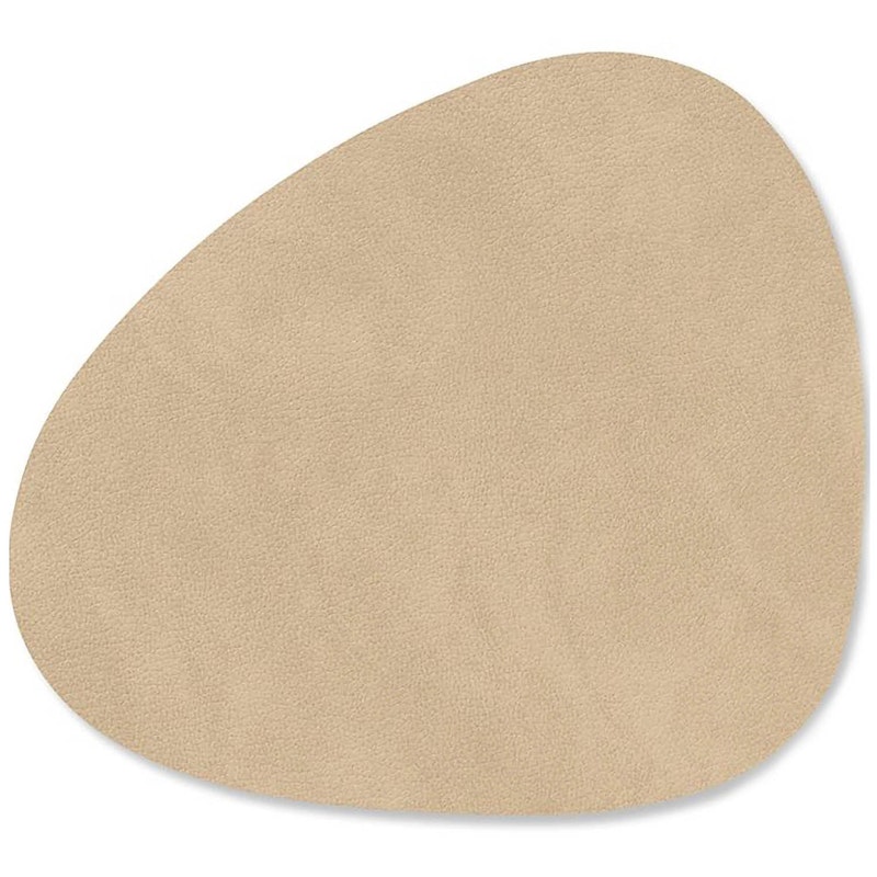 Curve Glassunderlegg Nupo 11x13 cm, Sand