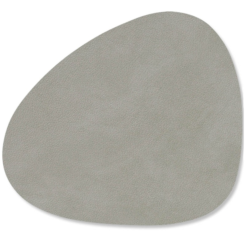 Curve Glassunderlegg Nupo 11x13 cm, Lysegrå