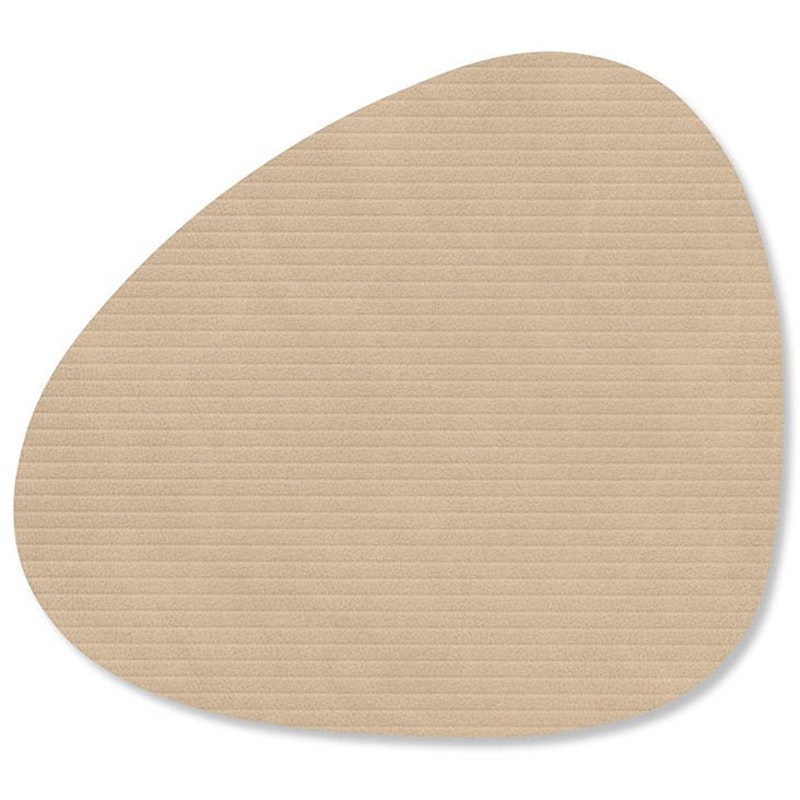 Curve Corduroy Glassunderlag, Sand
