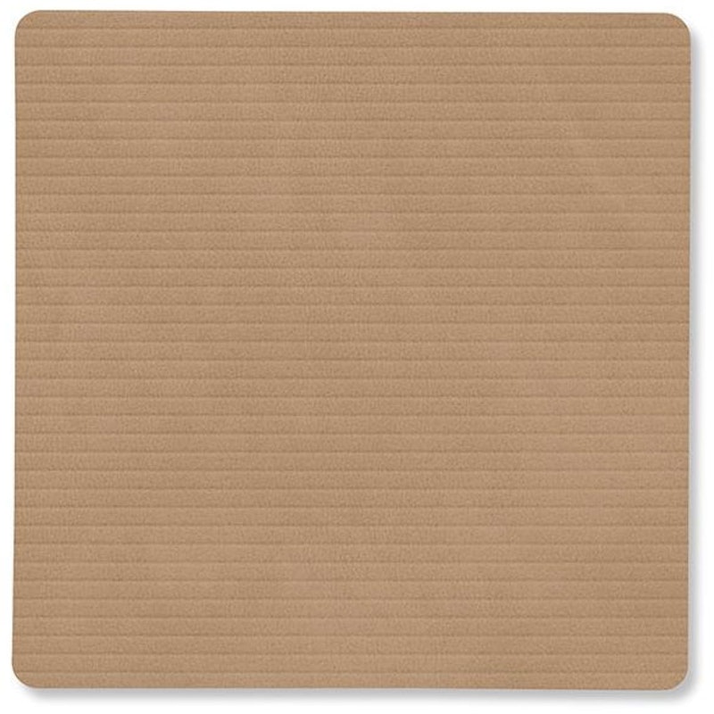 Square Corduroy Glassunderlag, Nougat