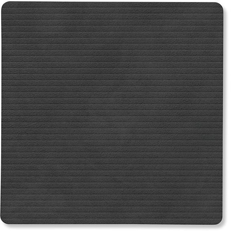 Square Corduroy Glassunderlag, Sort
