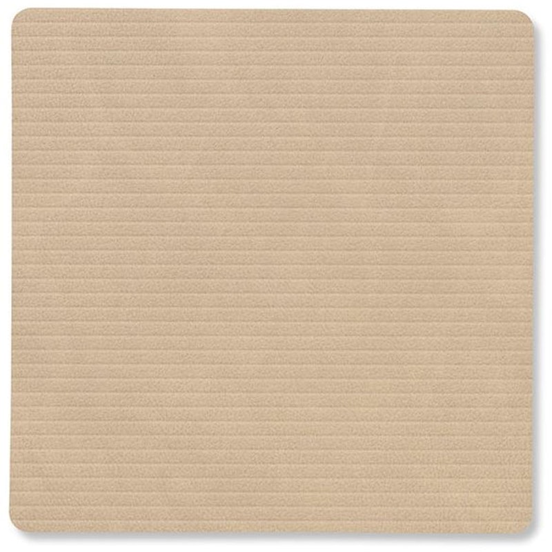 Square Corduroy Glassunderlag, Sand