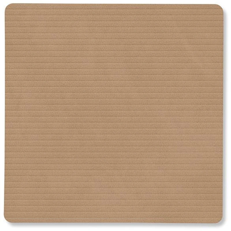 Square Corduroy Glassunderlag, Nougat