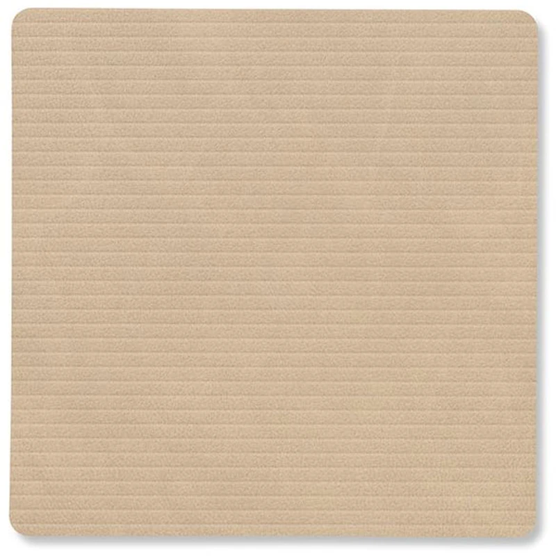 Square Corduroy Glassunderlag, Sand