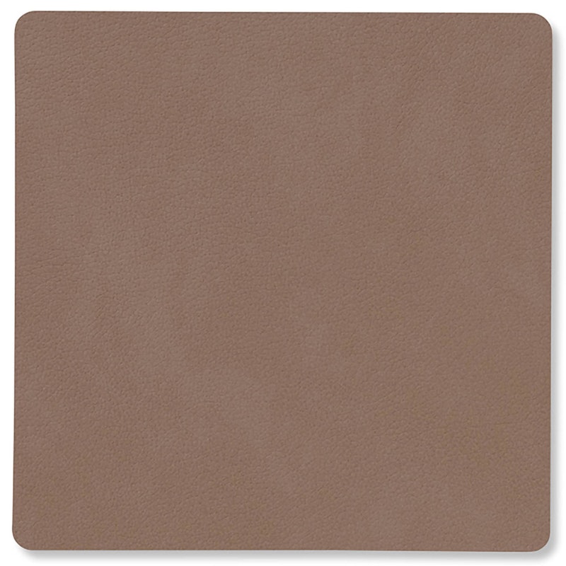 Square Glassunderlegg Nupo 10x10 cm, Truffle