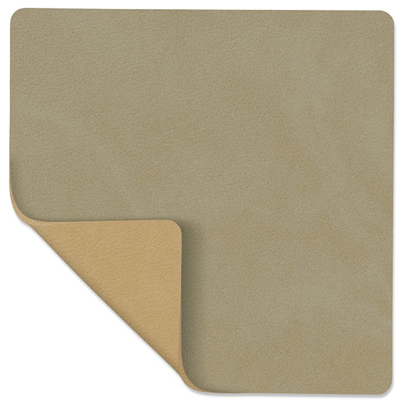 Square Vendbart Glassunderlag 10x10 cm, Herbal Dust/Khaki