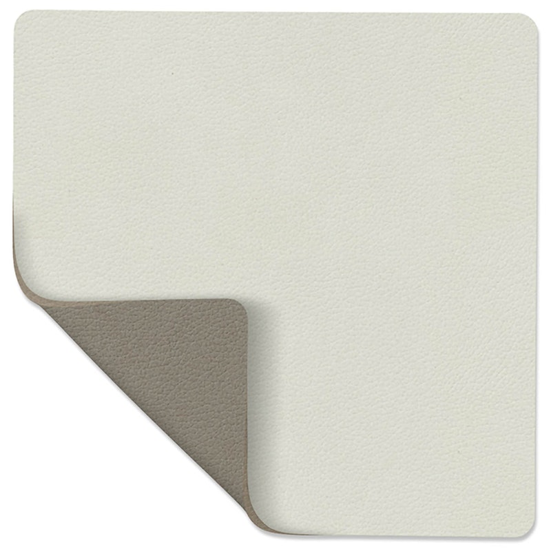 Square Vendbart Glassunderlag 10x10 cm, Linen /Flint Grey