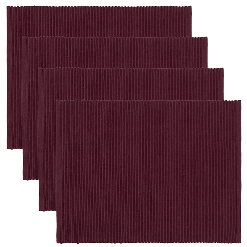 Uni Spisebrikke 35x46 cm 4-pk, Vinrød
