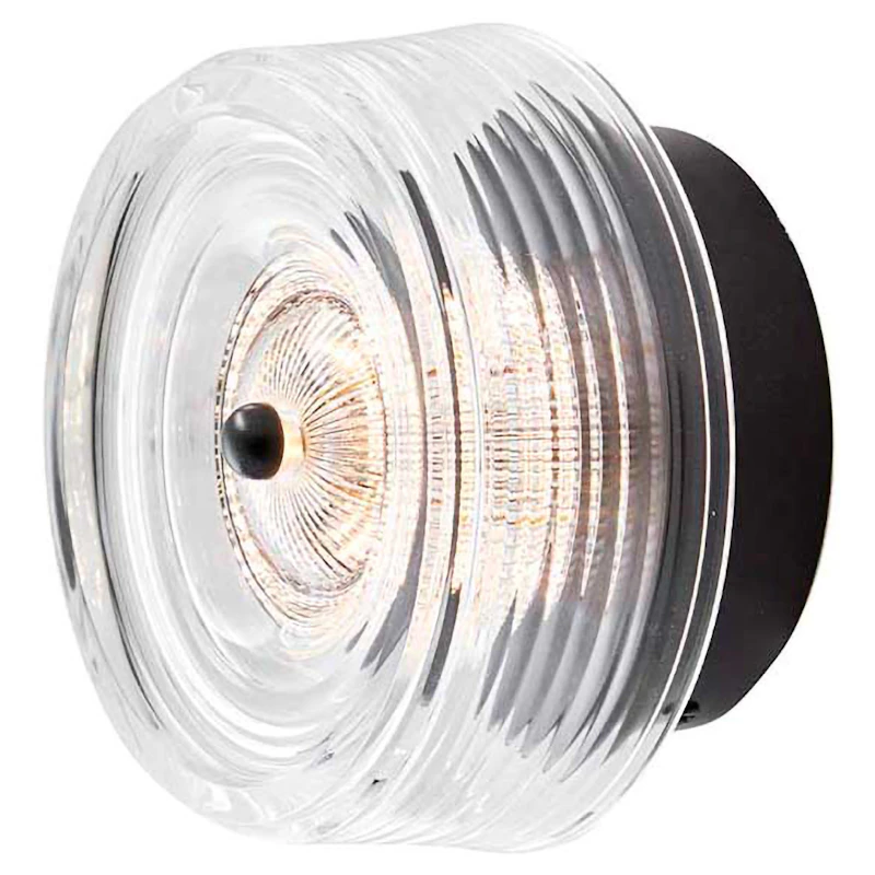 Glow Vegglampe Ø16 cm, Sort