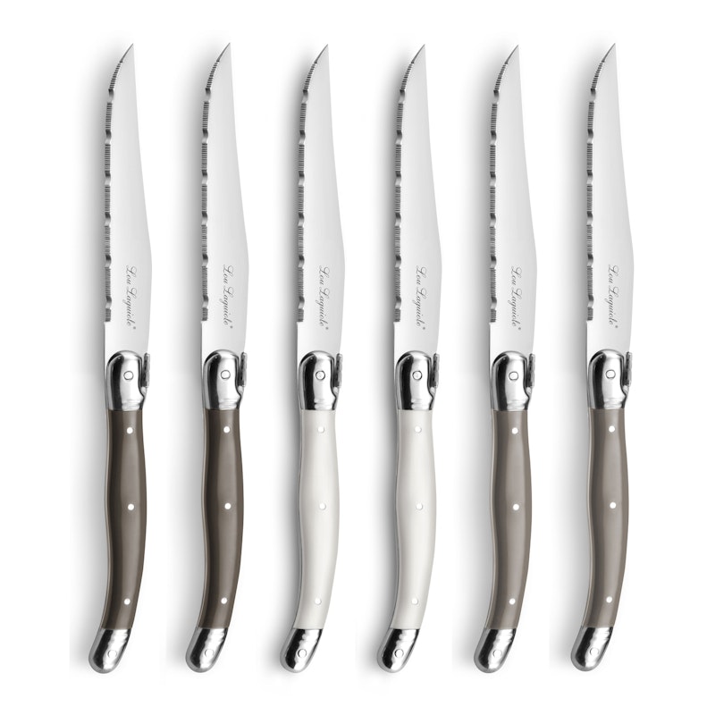 Tradition Grillkniver med Knivblokk 6-pk, Mix