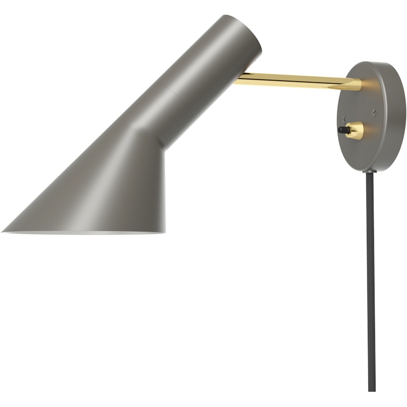 AJ Vegglampe, Varmgrå / Messing