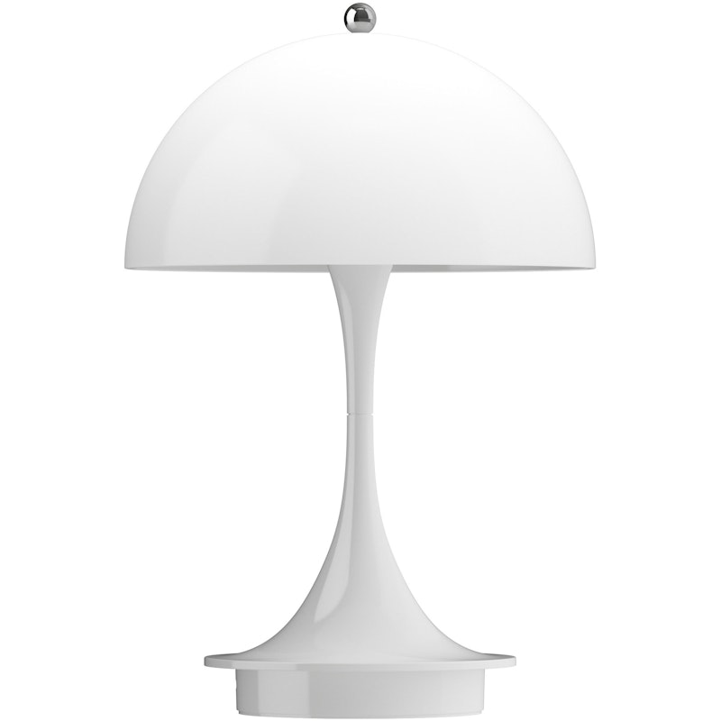 Panthella 160 Bordlampe Bærbar V3, Opalhvit