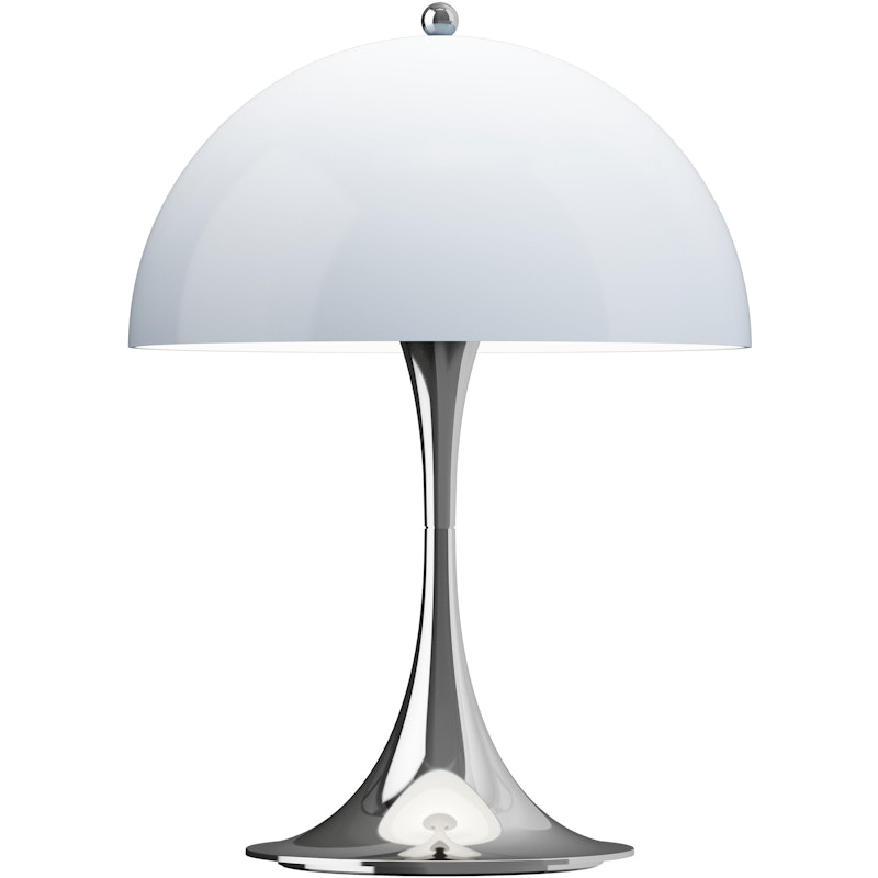 Panthella 250 Bordlampe Bærbar, Krom / Opal Blue