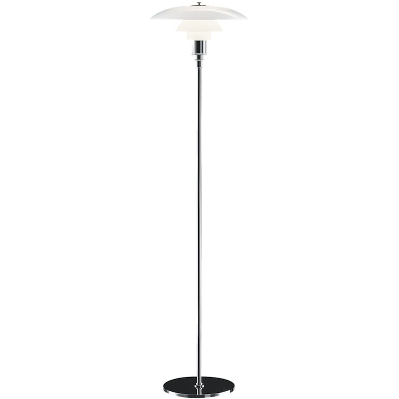 PH 3½-2½ Gulvlampe, Krom