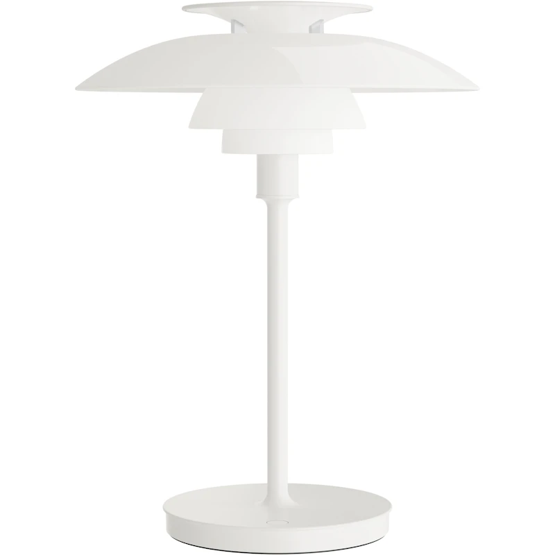 PH 80 Bordlampe Bærbar, Opalhvit