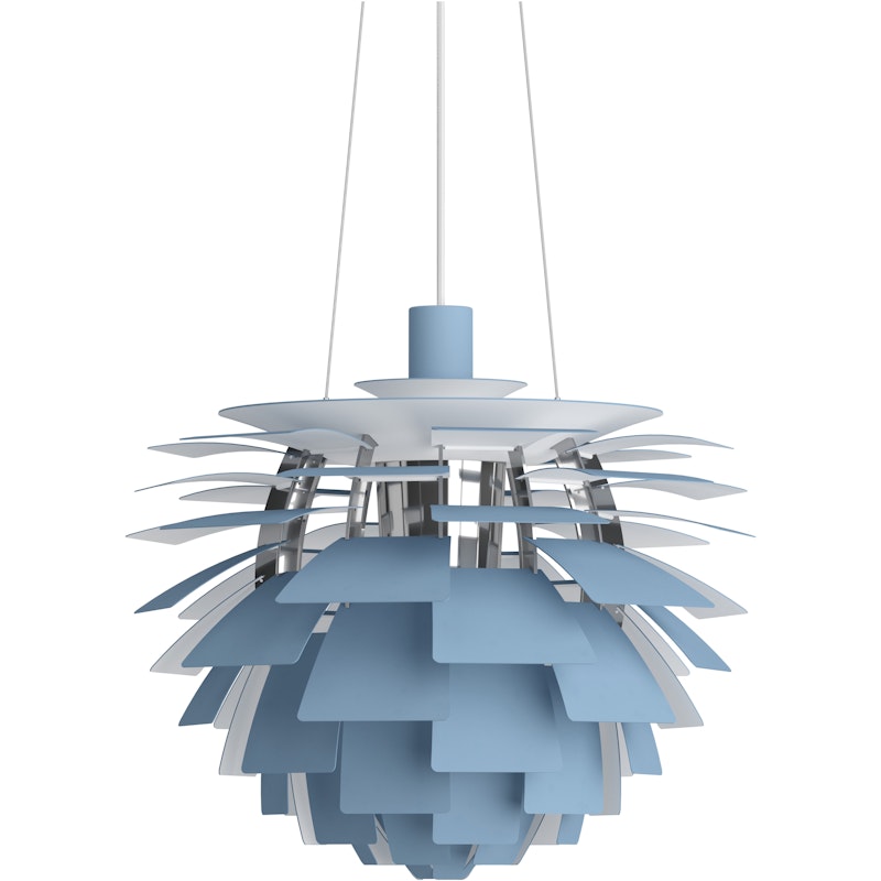 PH Artichoke Pendel 48 cm, Krom / Dusty Blue