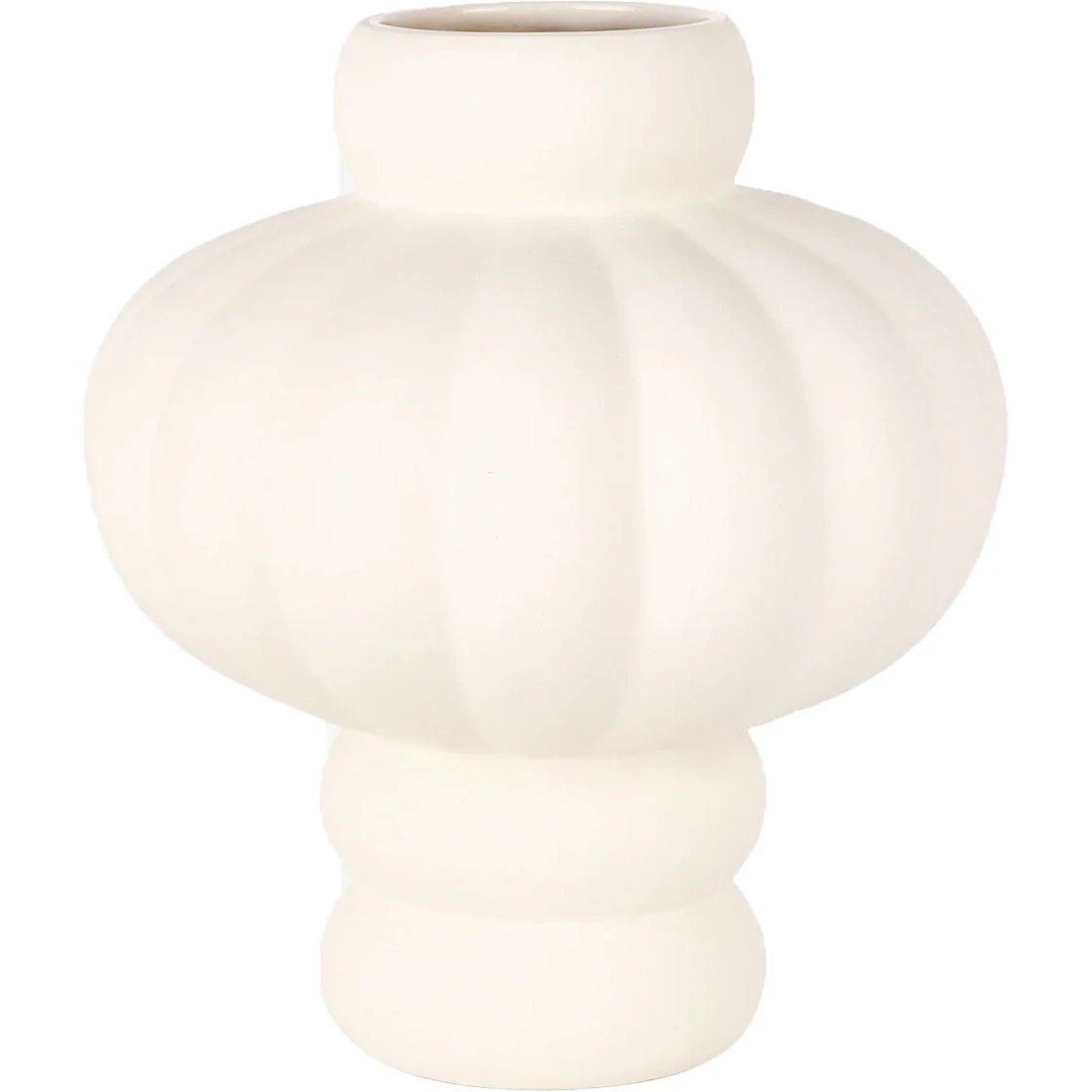 Louise Roe Balloon 02 Vase 20 Cm  -  Vaser Stengods Raw White - 10160-9-30