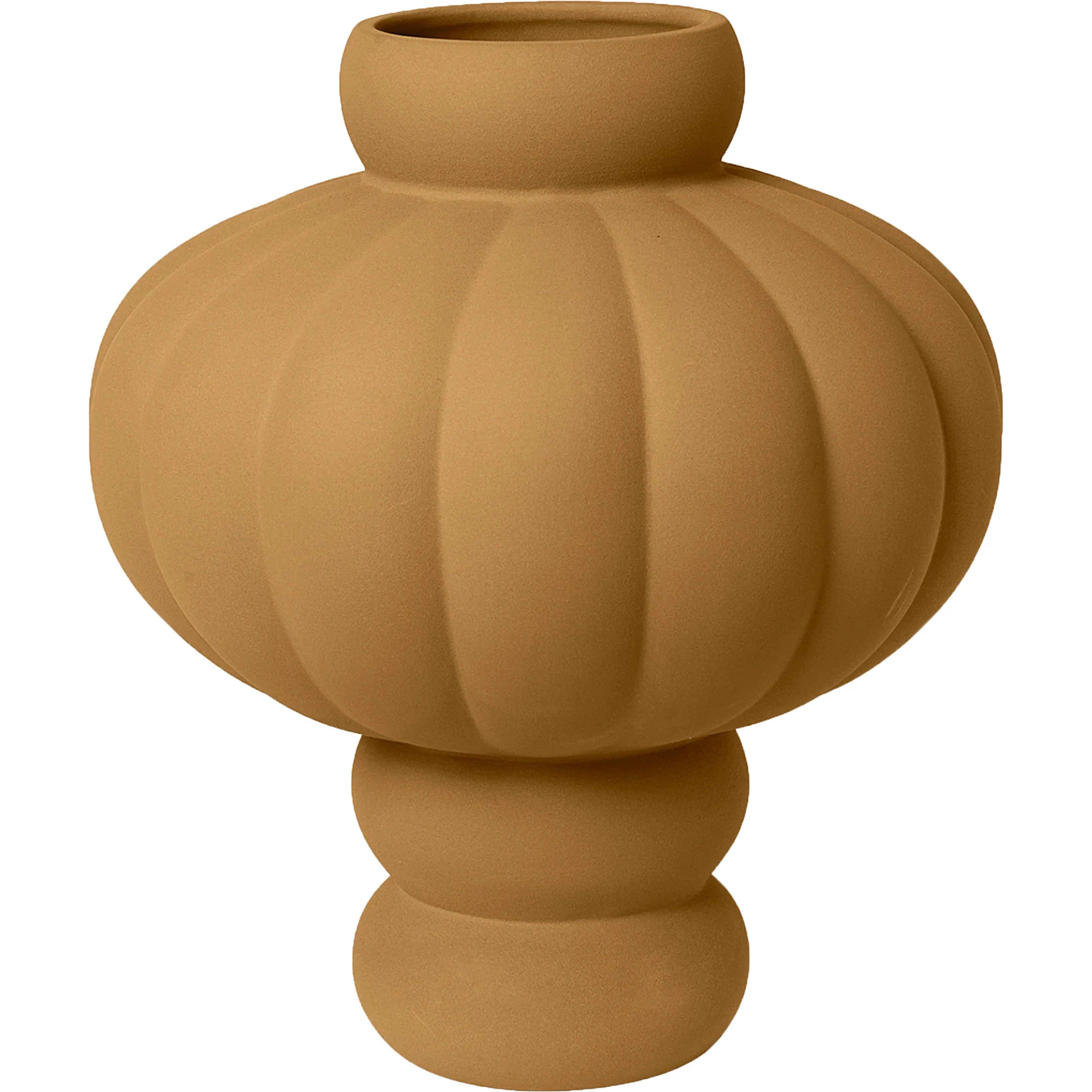 Louise Roe Balloon 03 Vase 40 Cm  -  Vaser Keramikk Sanded Ocker - 10160-15-31