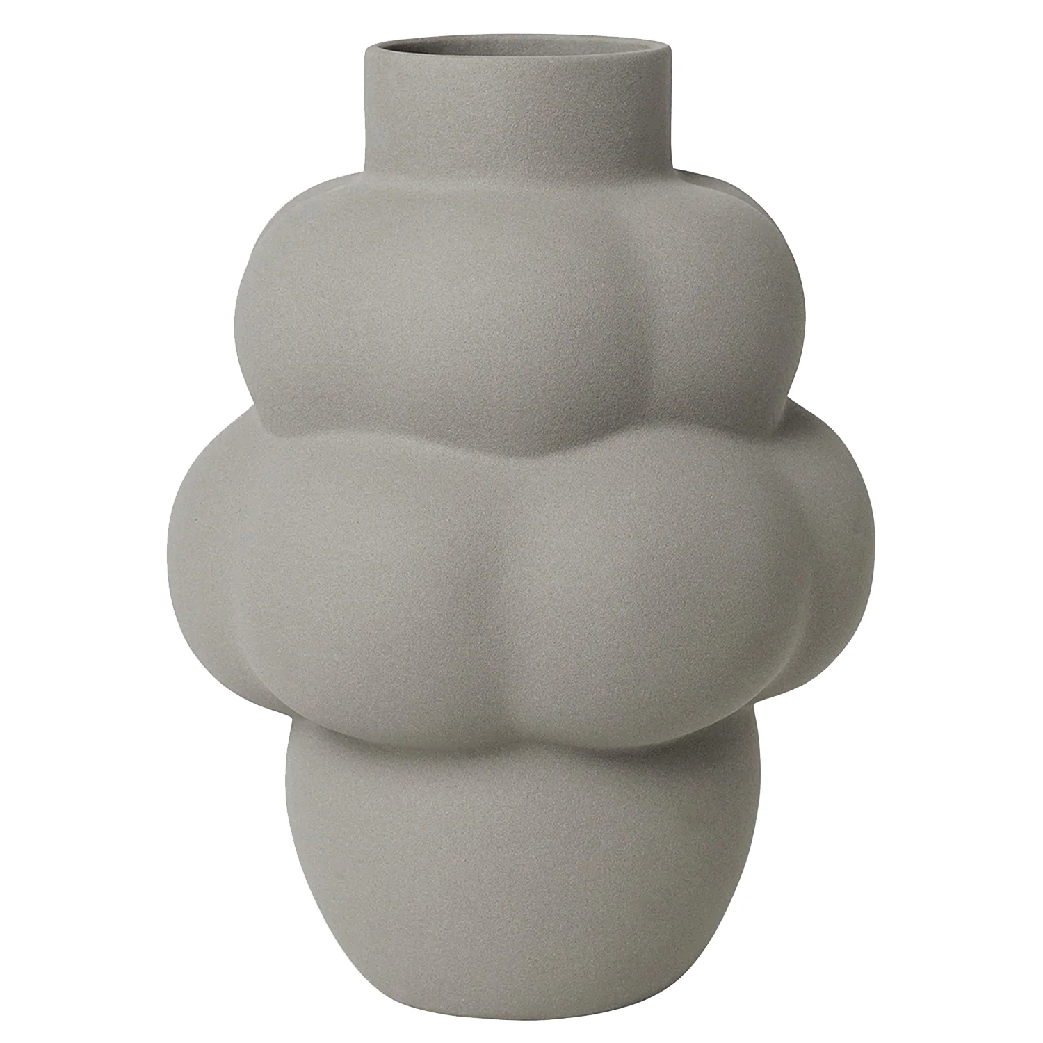 Louise Roe Balloon 04 Vase 32 Cm  -  Vaser Stengods Sanded Grey - 10160-13-12