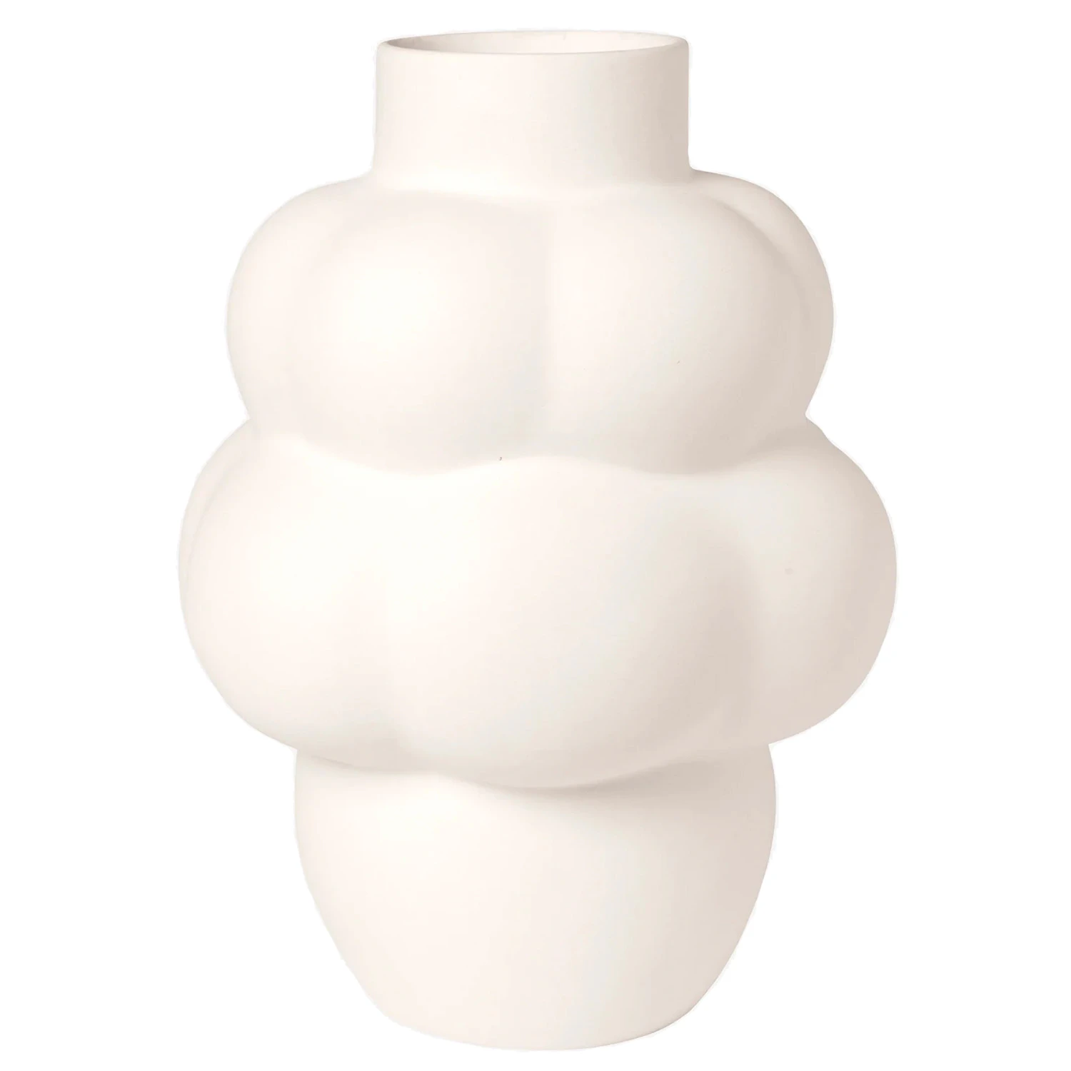 Louise Roe Balloon 04 Vase 32 Cm  -  Vaser Stengods Raw White - 10160-9-12