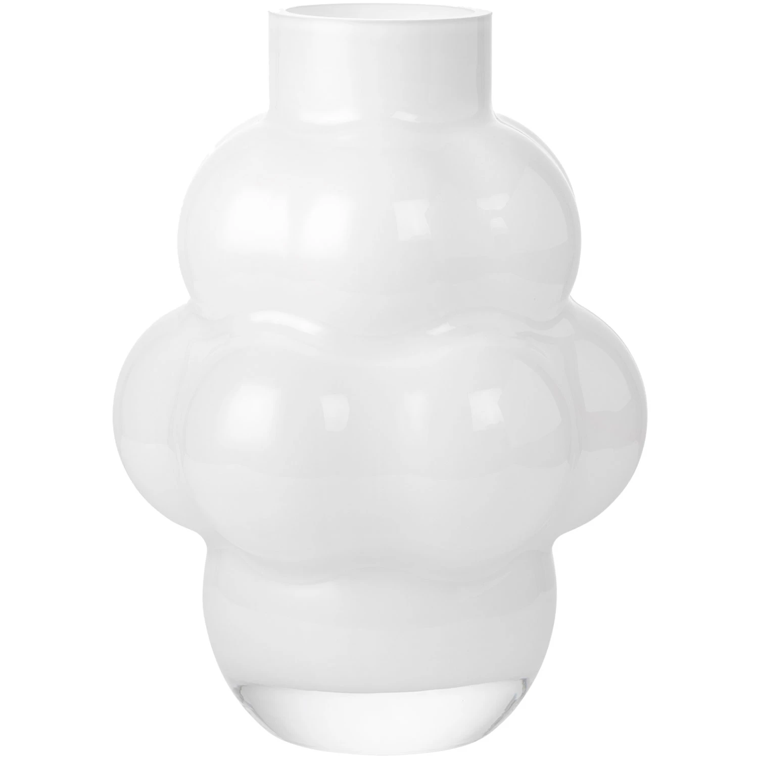 Louise Roe Balloon 04 Vase 32 Cm Opal White -  Vaser Munnbl&aring;st Glass Opalhvit - 10515-11-77