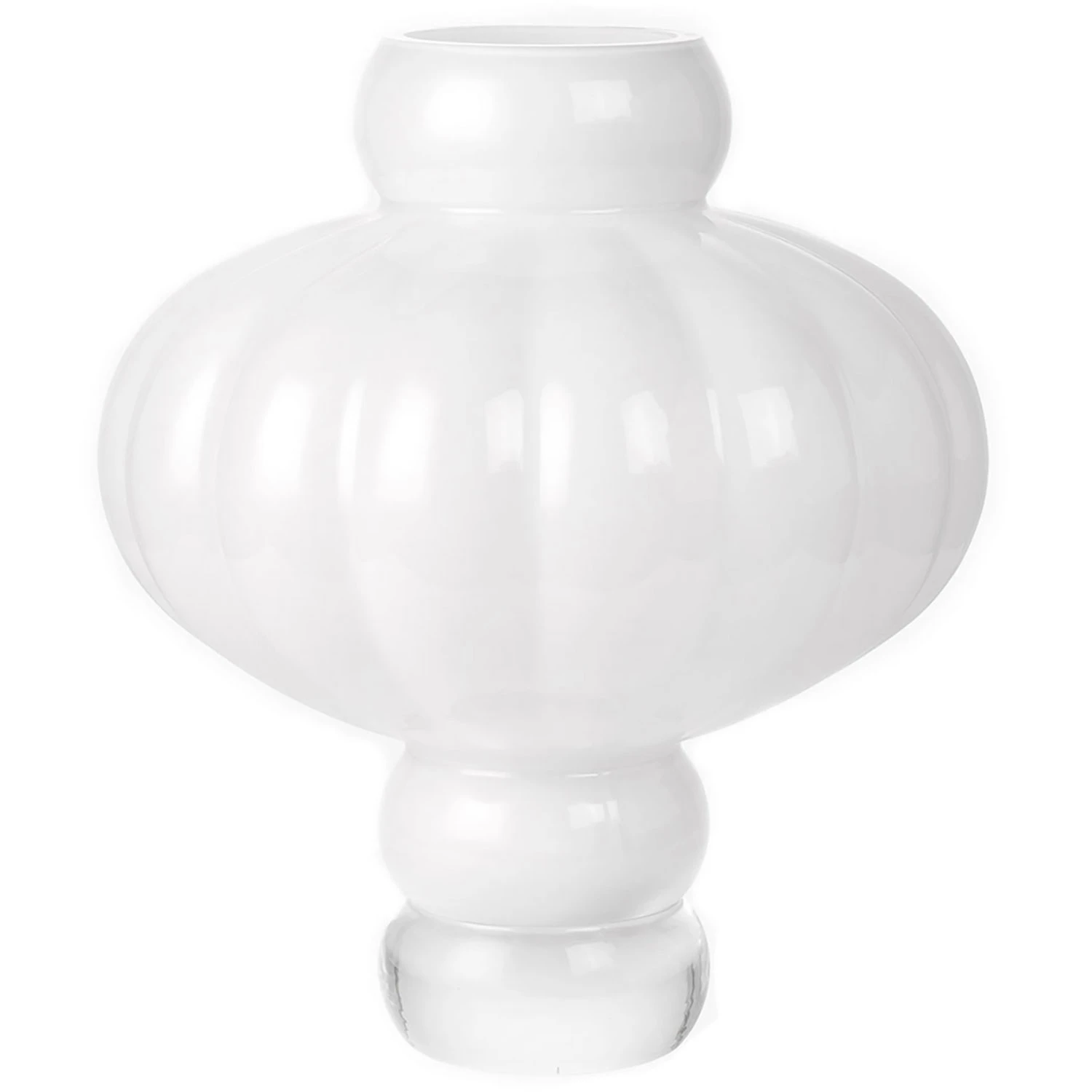 Louise Roe Balloon 08 Vase 30 Cm Opal White -  Vaser Munnbl&aring;st Glass Opalhvit - 10515-11-8