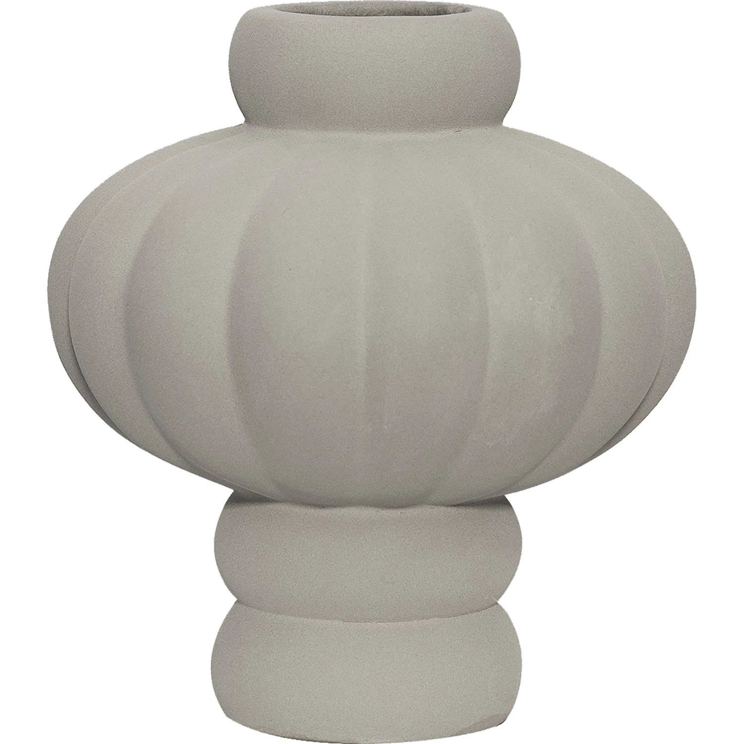Louise Roe Balloon 08 Vase 30 Cm  -  Vaser Stengods Sanded Grey - 10160-13-34