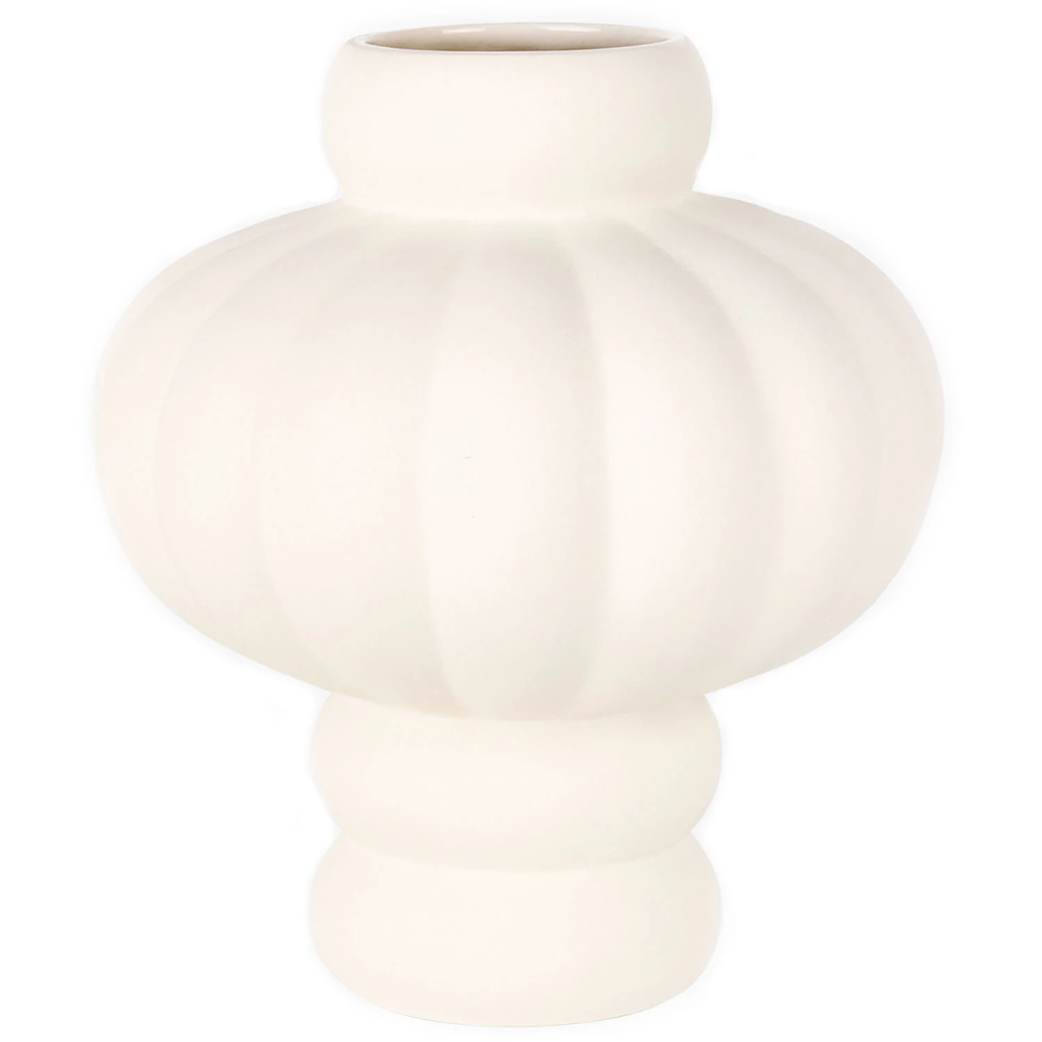 Louise Roe Balloon 08 Vase 30 Cm  -  Vaser Stengods Raw White - 10160-4-34