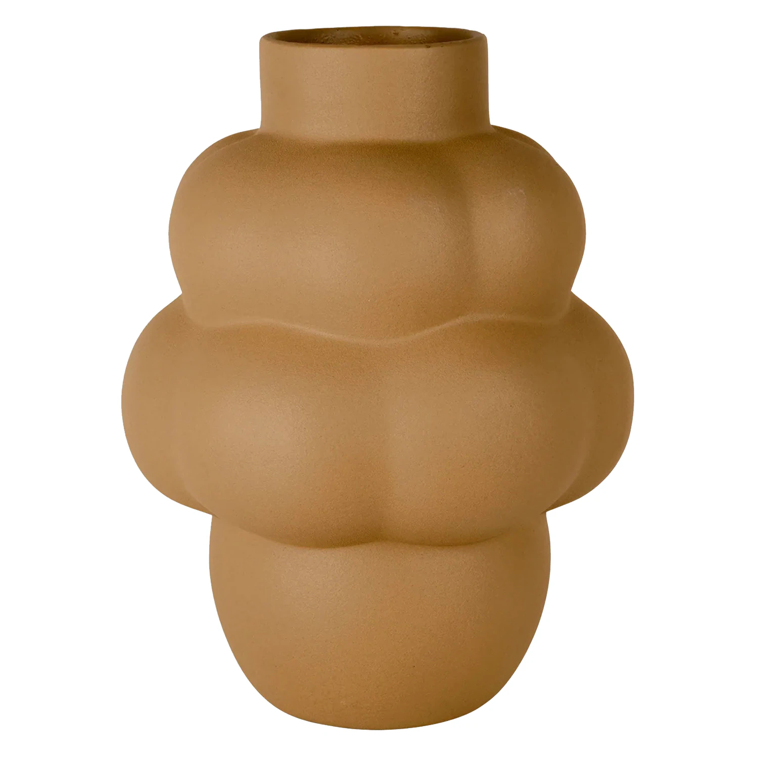 Louise Roe Balloon Petit Vase 18 Cm  -  Vaser Keramikk Sanded Ocker - 10160-15-40