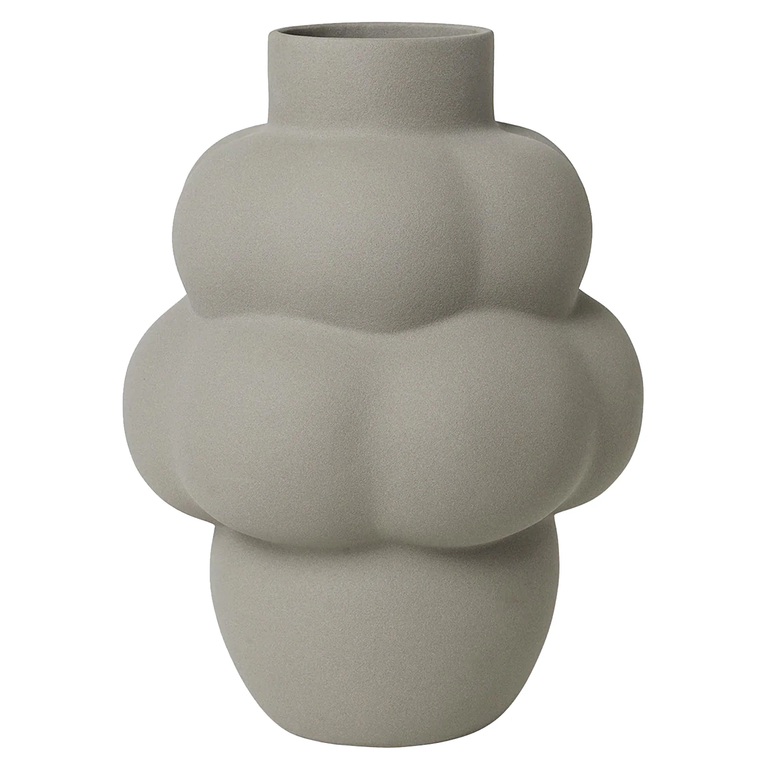 Louise Roe Balloon Petit Vase 18 Cm  -  Vaser Keramikk Sanded Grey - 10160-13-40