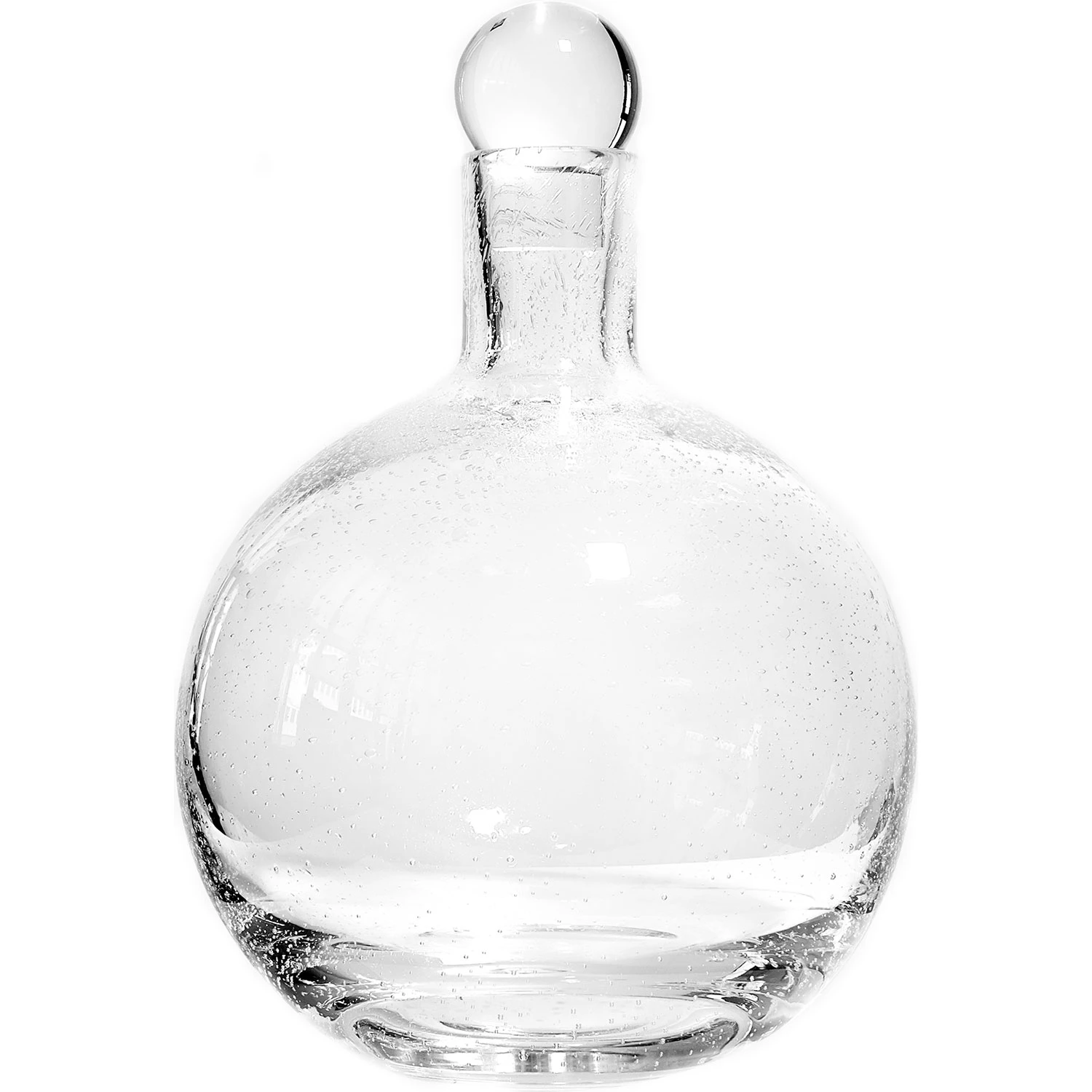 Louise Roe Bubble Glass Round Karaffel &Oslash;18 Cm -  Vannkarafler & Vannkanner Munnbl&aring;st Glass Klar - 10525-1-13