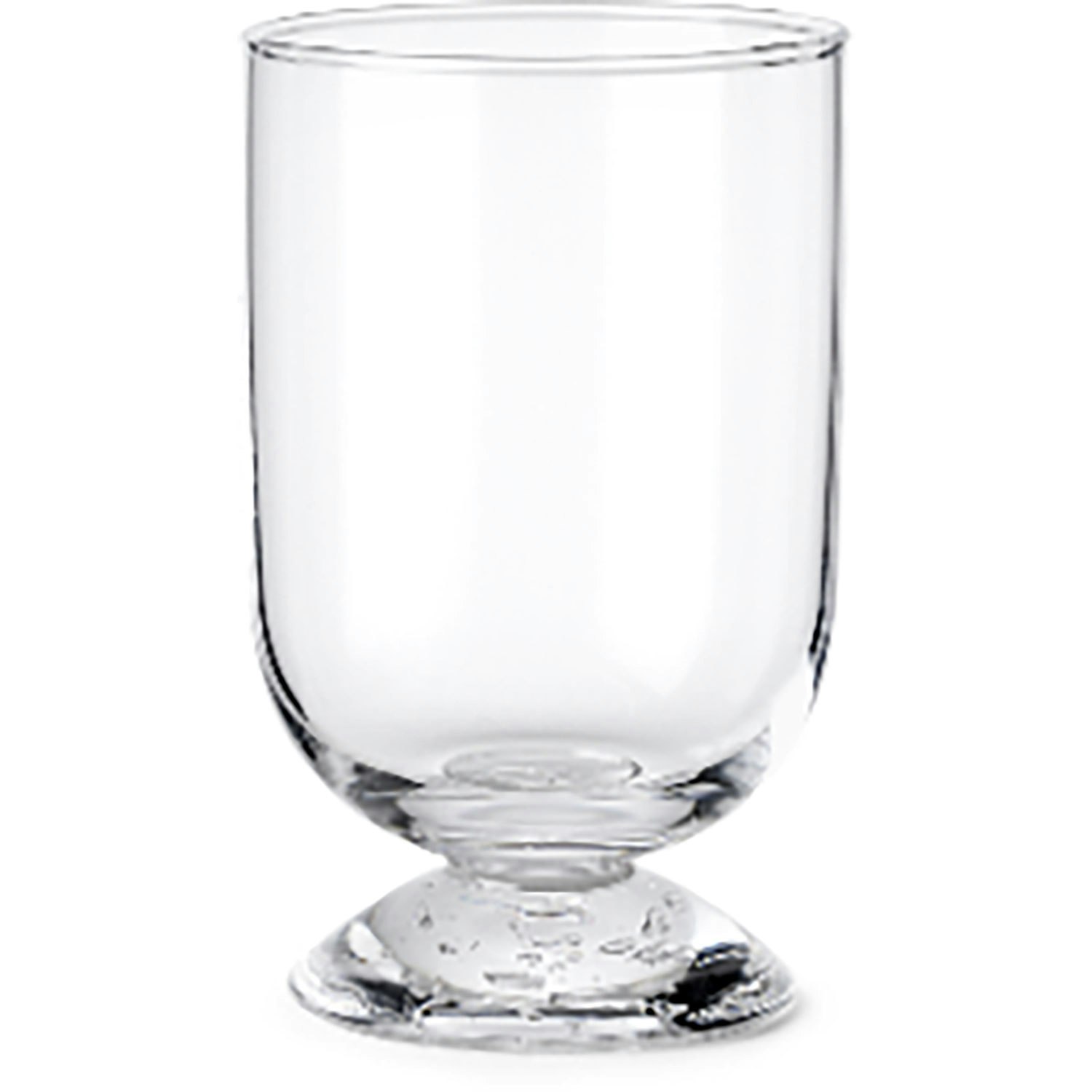 Louise Roe Bubble Glass Vannglass 16 Cm Plain Top -  Glass Munnbl&aring;st Glass Klar - 10525-1-9