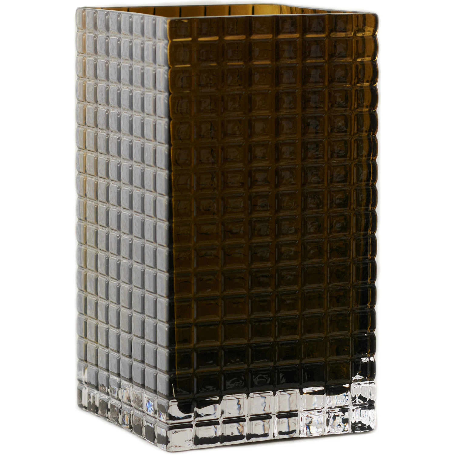 Louise Roe City Hurricane Vase Olive -  Vaser Munnbl&aring;st Glass - 10503-6-32