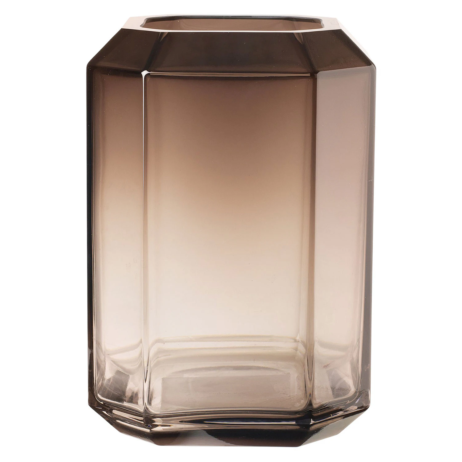 Louise Roe Jewel Giant Vase 18x26 Cm R&oslash;yk -  Vaser Munnbl&aring;st Glass Smoke - 10505-3-8