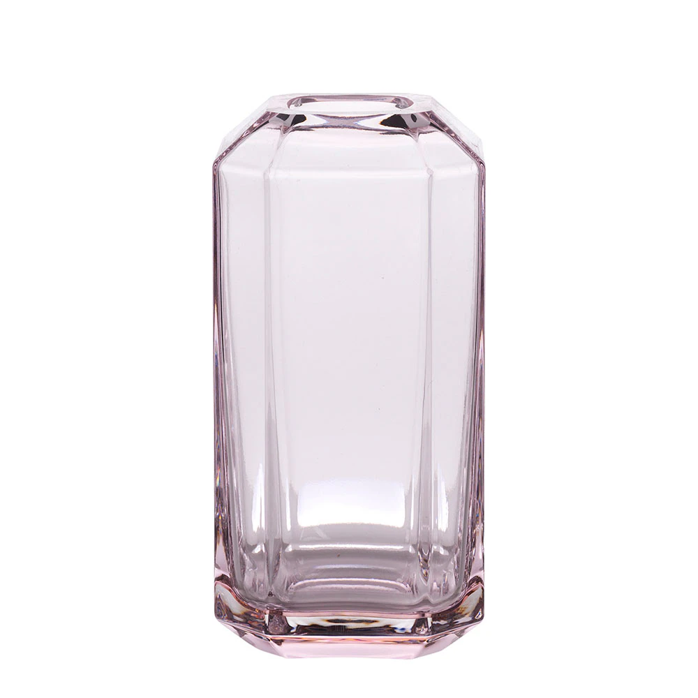 Louise Roe Jewel Small Vase 8x16 Cm  -  Vaser Munnbl&aring;st Glass Rose - 10505-10-65