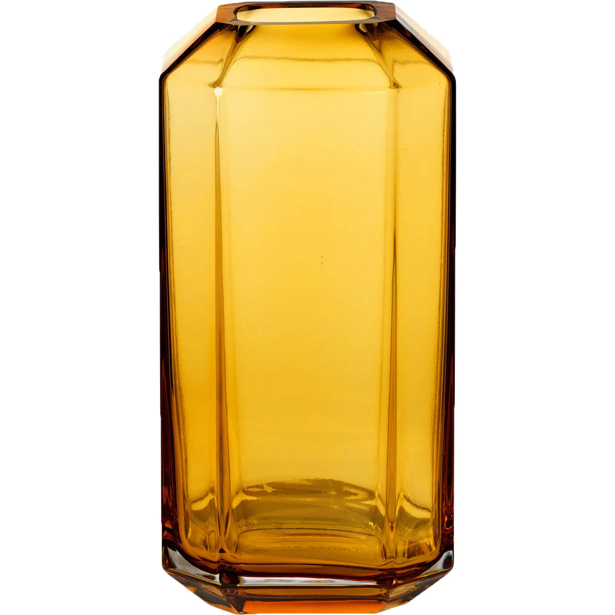 Louise Roe Jewel Small Vase 8x16 Cm  -  Vaser Munnbl&aring;st Glass Amber - 10505-13-65