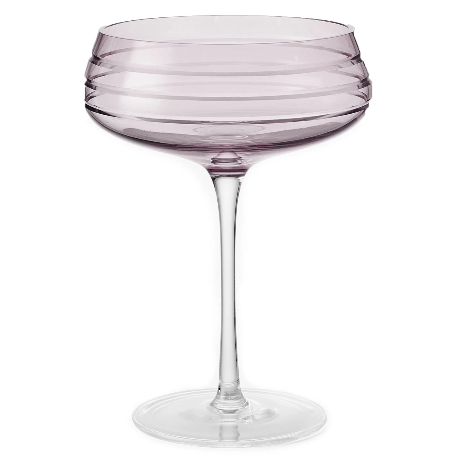 Louise Roe Triple Cut Champagneglass  -  Champagneglass Munnbl&aring;st Glass Rose - 10504-10-90