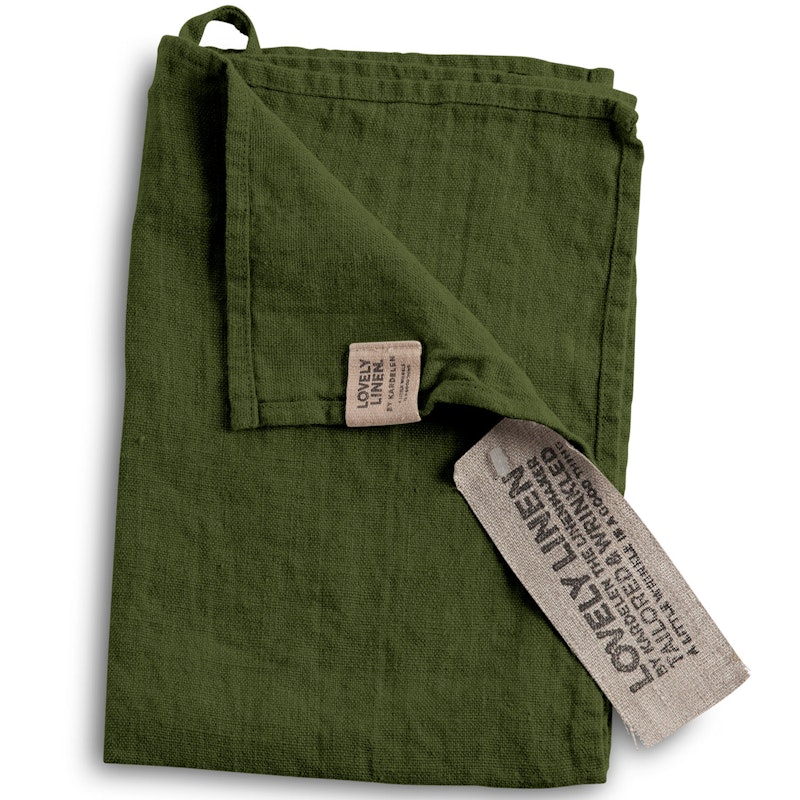 Lovely Gjestehåndkle Lin 35x50 cm, Jeep Green