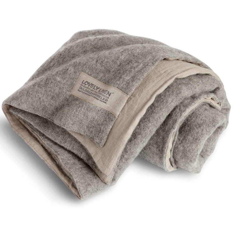 Lovely Ullteppe 140x220 cm, Natural Beige / Grå