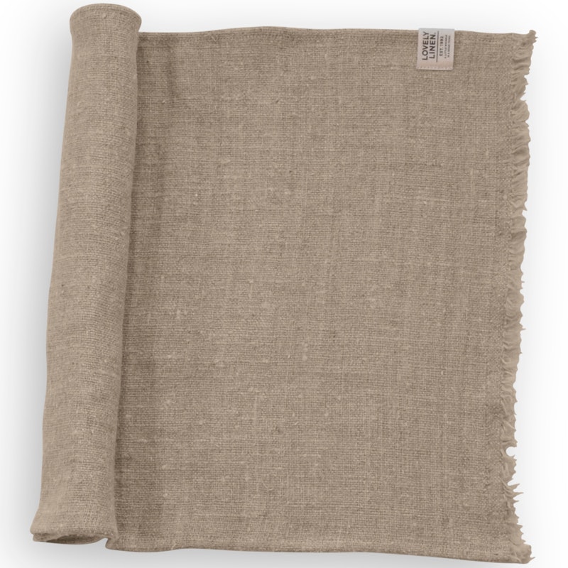 Rustic Raw Bordløper, Natural Beige