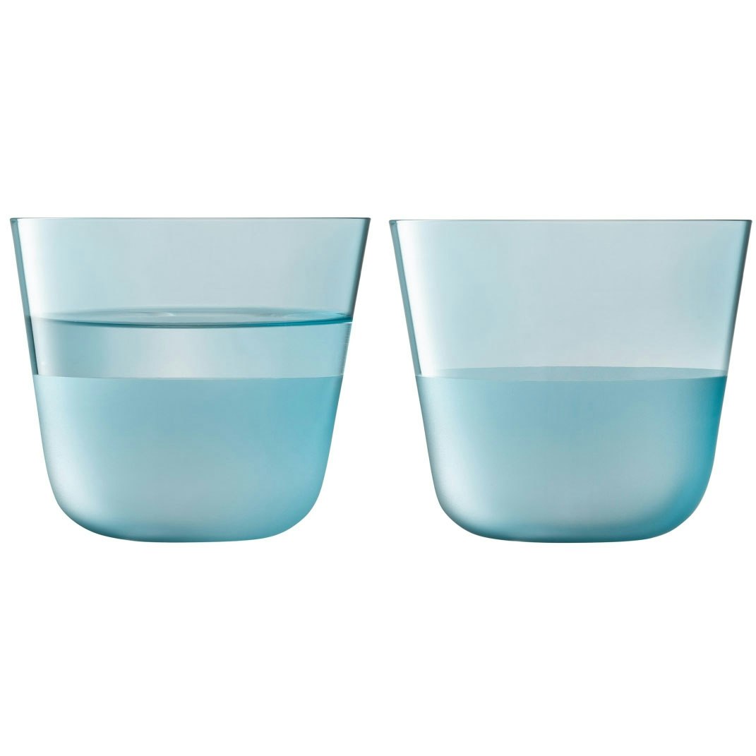 Lsa International Arc Contrast Tumbler 26 Cl 2-pk  -  Tumblerglass Glass Sky - LAC12