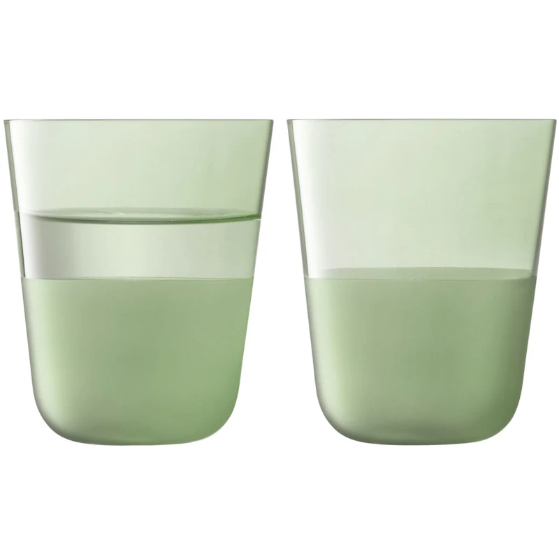 Arc Contrast Tumblerglass 38 cl 2-pk, Moss