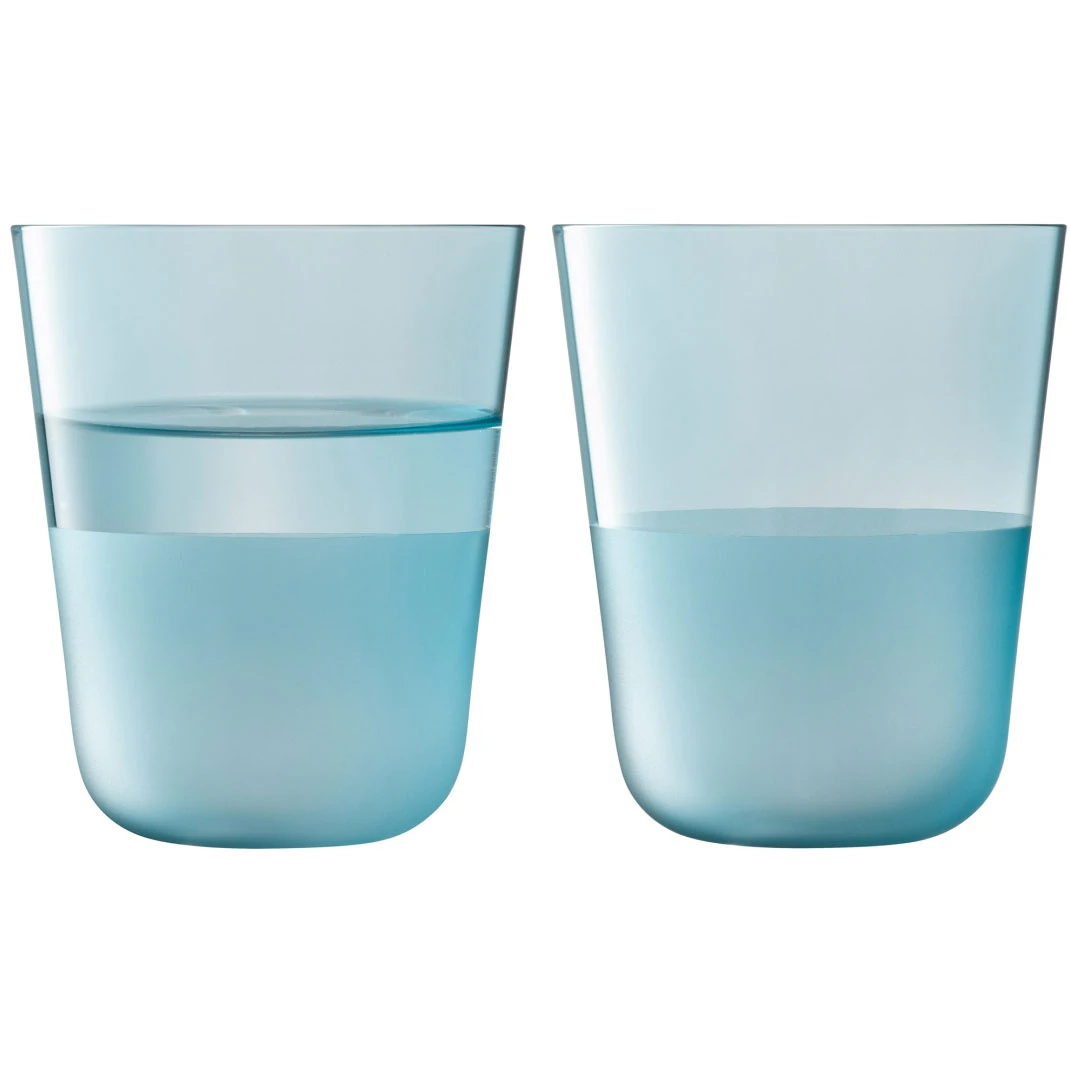 Lsa International Arc Contrast Tumbler 38 Cl 2-pk  -  Tumblerglass Glass Sky - LAC18